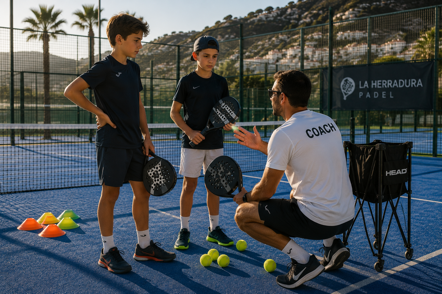 Padel for children in La Herradura and Almuñécar