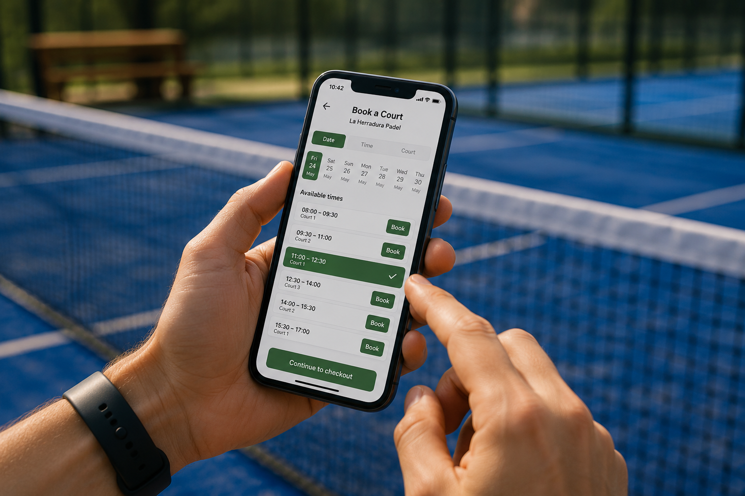How to book a padel court